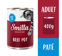 Smilla Delizie al Manzo 6 x 400 g umido gatto - Manzo con Pesce