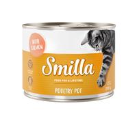Smilla Delizie al Pollo 6 x 200 g Alimento umido per gatti - Tenero pollame con salmone - NUOVO