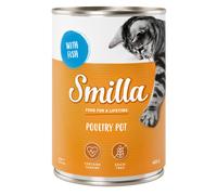 Smilla Delizie al Pollo 6 x 400 g umido gatto - Tenero pollame e cuori di pollame