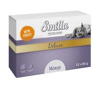 Smilla Deluxe Patè 48 x 85 g umido per gatto - con Tacchino & Basilico