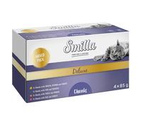 Smilla Deluxe Patè & Bocconcini 4 x 85 g Pacco misto umido per gatto - Bocconcini (4 varianti)