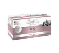 Prezzo speciale! 8 x 100 g Smilla Fine Menù Alimento umido per gatti - Mix: 4 x Tacchino + 4 x Pollame