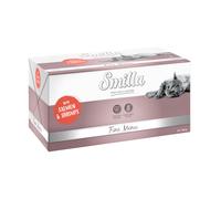 Smilla Fine Menù 24 x 100 g Alimento umido per gatti - Salmone & Gamberetti