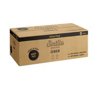 Smilla Senior Bocconcini in Salsa con Verdure in Busta umido gatto - 48 x 85 g Mix 24xPollo e Carote + 24x Salmone e Fagiolini