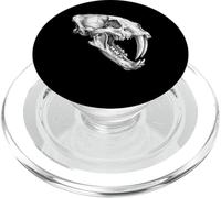 Smilodon Skull Saber Dentato Cat Ice Age Fossil PopSockets PopGrip per MagSafe