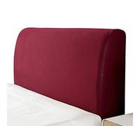Smingm Copri Testata Letto Matrimoniale Elastica Fodera Protezione Testata Elastico All-inclusive Coperchio Europeo Soft Cover Lavabile Cover Testata Letto Rosso 210-240cm