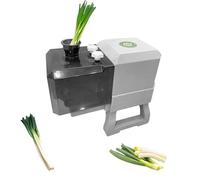 Sminuzzatore per scalogni, taglia cipolle verdi commerciali, 3 misure di taglio 1,5/1,8/2,3 mm, taglierina elettrica per cipolle verdi (2,3 mm)