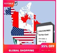 SMIOST Mappe dell'America del Nord Scheda SD per Mazda 3 CX30 2019-2020 Scheda di memoria di navigazione per auto 8GB Aggiornamento GPS Sat Nav Software 2022