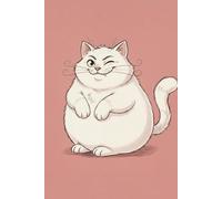 Smirky Cat Notebook: A Funny Fat White Cat Journal for Girls, Kids, and Cat Lovers | Lined Pages for Writing, School Notes, and Doodles