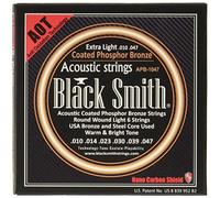 Smith Black Coated Set di calibri 10-47 corde per chitarra acustica