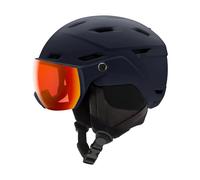 Smith - Casco da sci con visiera integrata - Survey Eu Matte Midnight Navy Chromapop Everyday Red Mirror - Taglia 59-63 cm - Blu navy