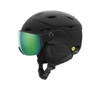 Smith - Casco da sci con visiera integrata - Survey Jr MIPS Eu Matte Black Green Mirror - Taglia Bambino 48-56 cm - Nero