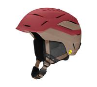 Smith - Casco da sci/snowboard - Vantage 2 MIPS Matte Ironwood / Bandit - Taglia 51-55 cm - rosso