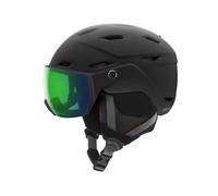 Smith - Casco da sci - Survey Eu Matte Black Chromapop Everyday Green Mirror - Taglia 63-67 cm - Nero