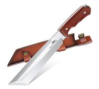 SMITH CHU Coltello Tanto grande per il giardino, coltello da cespuglio affilato per la foresta, coltello da esterno Full Tang con fodero, regali per uomini