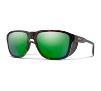 Smith - Occhiali da sole - Embark Matte Tortoise Chromapop Polarized Green Mirror in Pelle - Nero