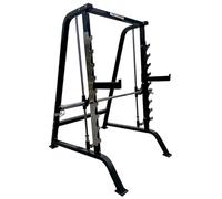 Smith Machine JK Fitness | Macchina Per Sollevamento Pesi Con Bilanciere Guidato | 9 Posizioni di Bloccaggio | 2 Safety Spotter | Carico Massimo Bilanciere 180 Kg Dimensioni 205x153x199,5 cm