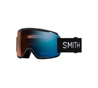 Smith - Maschera da sci fotocromatica - Squad Black Chromapop Pro Photochromic Blue Mirror in Silicone - Nero