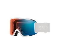 Smith - Maschera da sci fotocromatica - Squad S White Vapor Chromapop Pro Photochromic Blue Mirror in Silicone - Bianco