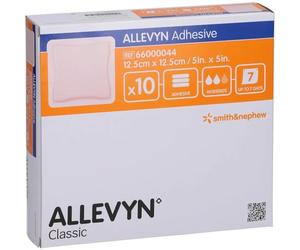 Smith & Nephew ALLEVYN - Confezione da 10 adesivi in schiuma, 12,5 x 12,5 cm