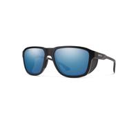 Smith - Occhiali da sole - Embark Matte Black ChromaPop Polarized Blue Mirror Lens in Pelle - Nero