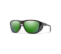 Smith - Occhiali da sole - Embark Matte Tortoise Chromapop Polarized Green Mirror in Pelle - Nero