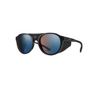 Smith - Occhiali da sole fotocromatici - Venture Matte Black ChromaPop Glacier Photochromic Copper Blue Mirror in Pelle - Nero