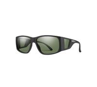Smith - Occhiali da sole - Monroe Peak Matte Black Chromapop Polarized Gray Green - Nero Nero