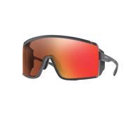 Smith - Occhiali da sole - Pursuit Dark Grey Chromapop Glacier Photochromic Copper Red Mirror in Pelle - Grigio Grigio