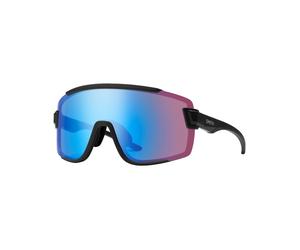 Smith - Occhiali da sole - Wildcat Matte Black Chromapop Low Light Rose Blue Mirror - Nero