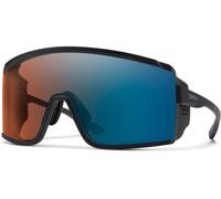 Smith - Occhiali da sole - Pursuit Matte Black Chromapop Glacier Photochromic Copper Blue Mirror in Pelle - Nero Nero