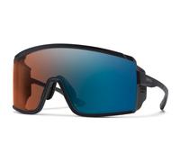Smith - Occhiali da sole - Pursuit Matte Black Chromapop Glacier Photochromic Copper Blue Mirror in Pelle - Nero Nero