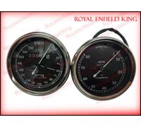 Smith Riproduzione Speedo 0-240 Kmph & Tachimetro RPM Metro Paio Per BSA,Vincent