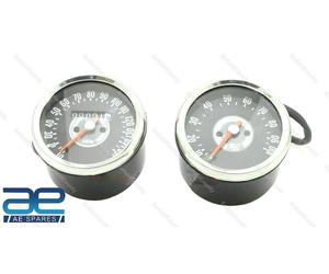 Smith Riproduzione Tachimetro Coppia 150Mph Grigio Per Norton Triumph BSA Aes