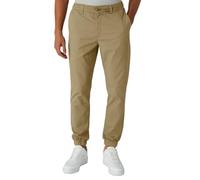 Smith & Solo Chino - Pantaloni da uomo per il tempo libero, in cotone, con coulisse, pantaloni da jogging, beige., M