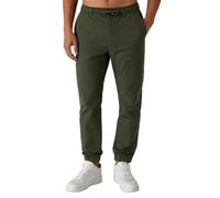 Smith & Solo Chino - Pantaloni da uomo per il tempo libero, in cotone, con coulisse, pantaloni da jogging, cachi, XXL