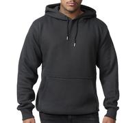 Smith & Solo Felpa Uomo con Cappuccio, Girocollo, a Maniche Lunghe, per Allenamento, Felpa con Cappuccio, in Misto Cotone di Alta qualità, per Uomo e Ragazzo (Antrasite, 3XL)