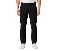 Smith & Solo Pantaloni chino da uomo, slim fit, elasticizzati, in 98% cotone, eleganti pantaloni in tessuto per lavoro e tempo libero, pantaloni chino da uomo, Nero , 38W x 34L