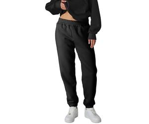 Smith & Solo Pantaloni da jogging da donna, in cotone, per l'inverno, per lo sport, per il fitness, a vita alta, per il tempo libero, per il jogging, caldi e moderni, antracite., L
