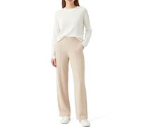 Smith & Solo Pantaloni da jogging da donna - pantaloni da yoga a vita alta, per il tempo libero, a gamba larga, con tasche, da trekking, beige., XL