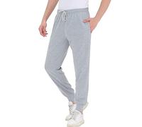 Smith & Solo Pantaloni da jogging da uomo, moderni, in cotone, slim fit, per il tempo libero, per lo sport, per l'allenamento Grigio con polsini XL