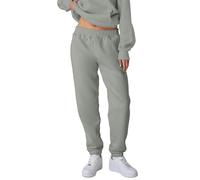 Smith & Solo Pantaloni Sportivi Donna, Invernali, in Cotone, per Lo Sport, per Il Fitness, a Vita Alta, per Il Tempo Libero, per Il Jogging, Caldi e Moderni (Grigio, L)