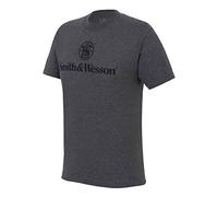 Smith & Wesson Logo T-Shirt da Uomo, Colore: Carbone mélange Charcoal Heather M