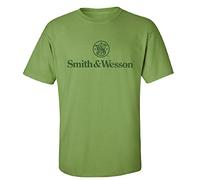 Smith Wesson &-T-Shirt da Uomo con Logo, Colore: Verde Kiwi