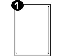 SmithPackaging Etichette autoadesive A4, 1 etichetta per foglio, 100 fogli, 199,6 x 289,1 mm, 100 etichette