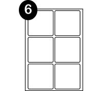 SmithPackaging Etichette autoadesive, formato A4, 6 etichette per foglio, 100 fogli, 99,1 x 93,1 mm, 600 etichette