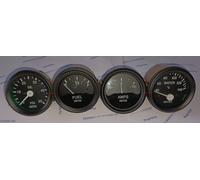 Smiths 52 mm Temperatura acqua, PSI olio, Amplificatore, Carburante Lunetta nera