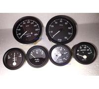 Smiths Kit Elec Temp Olio Fuel Amp Gauge Speedo0-180 mph Tachimetro0-80 100 m...