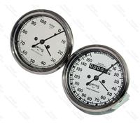 Smiths Replica 0-150 Mph Speedo & Rpm Meter per Norton Royal Enfield Triumph
