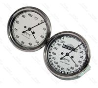 Smiths Replica 0-150 Mph Speedo & Rpm Meter per Royal Enfield Norton Triumph @US